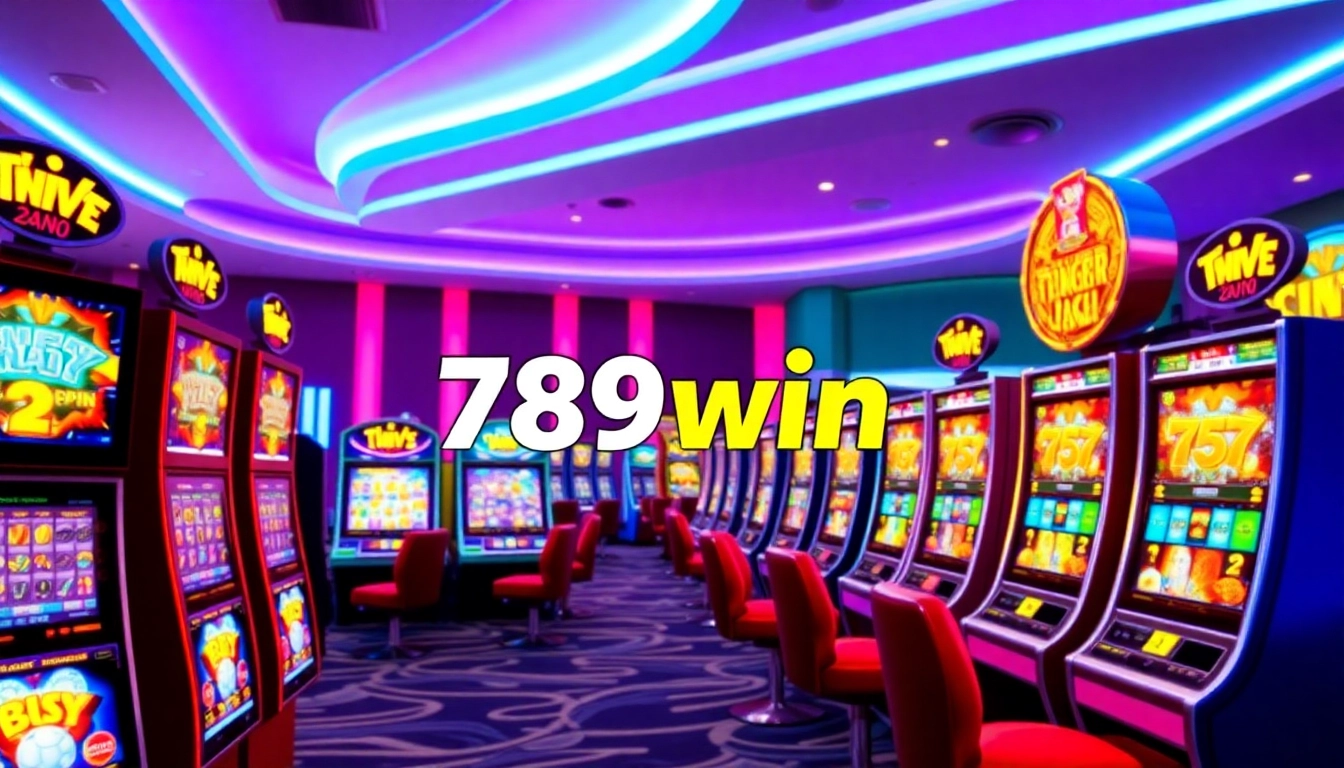 789win online casino interface showing colorful slot machines and secure betting options, inviting users to play and win.
