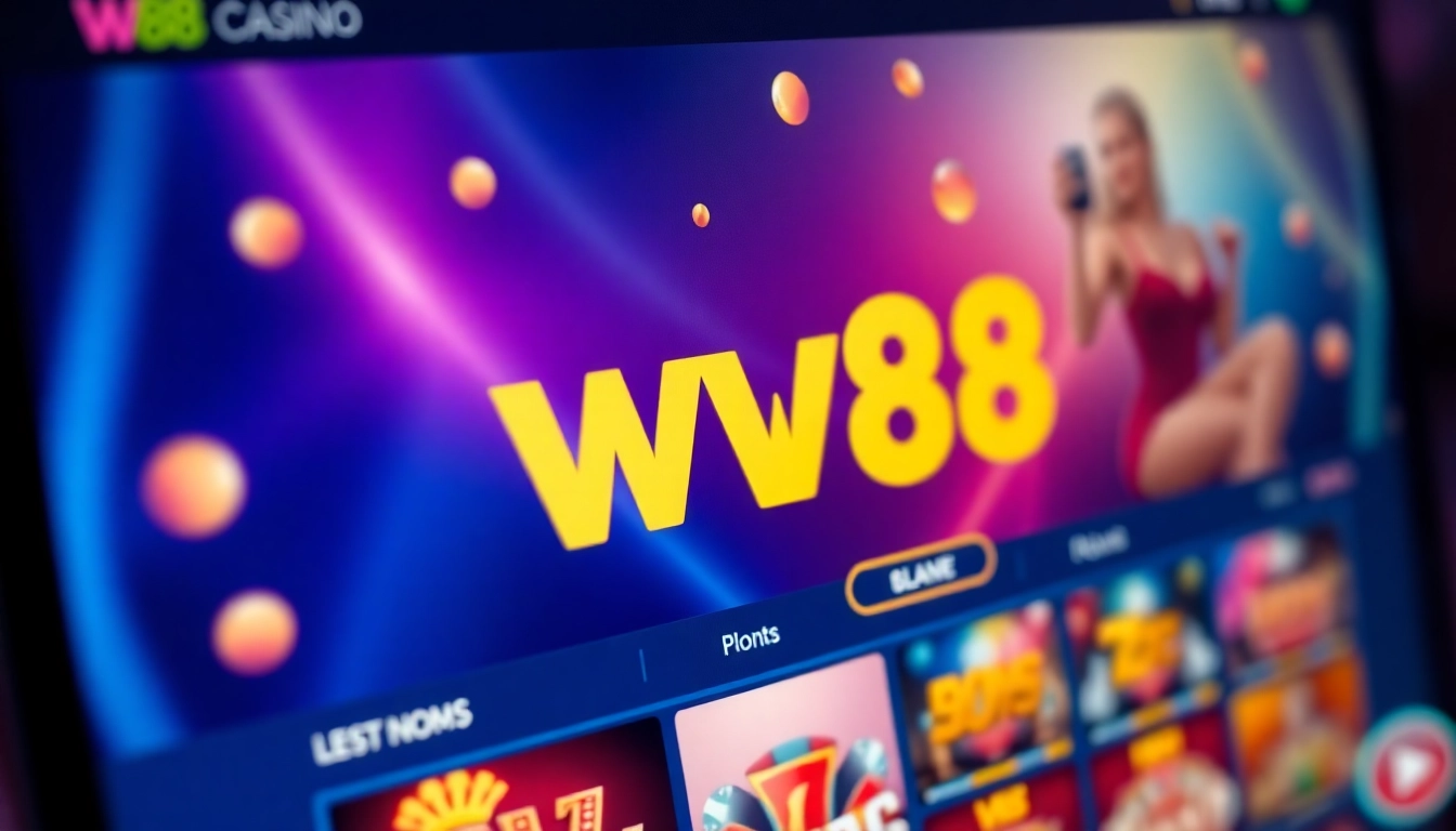 Screenshot of the w88 betting platform showcasing online casino features and user interface for easy navigation.