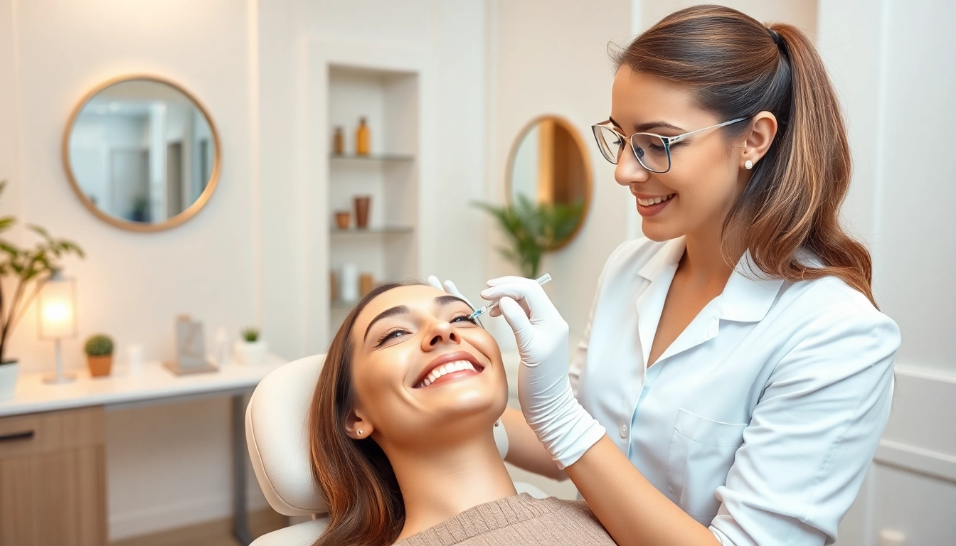Patient enjoying a botox zuerich behandlung in a serene clinic environment, highlighting professional care.