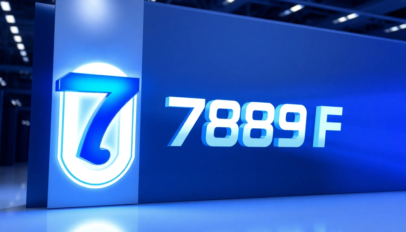 789F brand logo displayed on a sleek digital interface, highlighting modern technology and innovation features.
