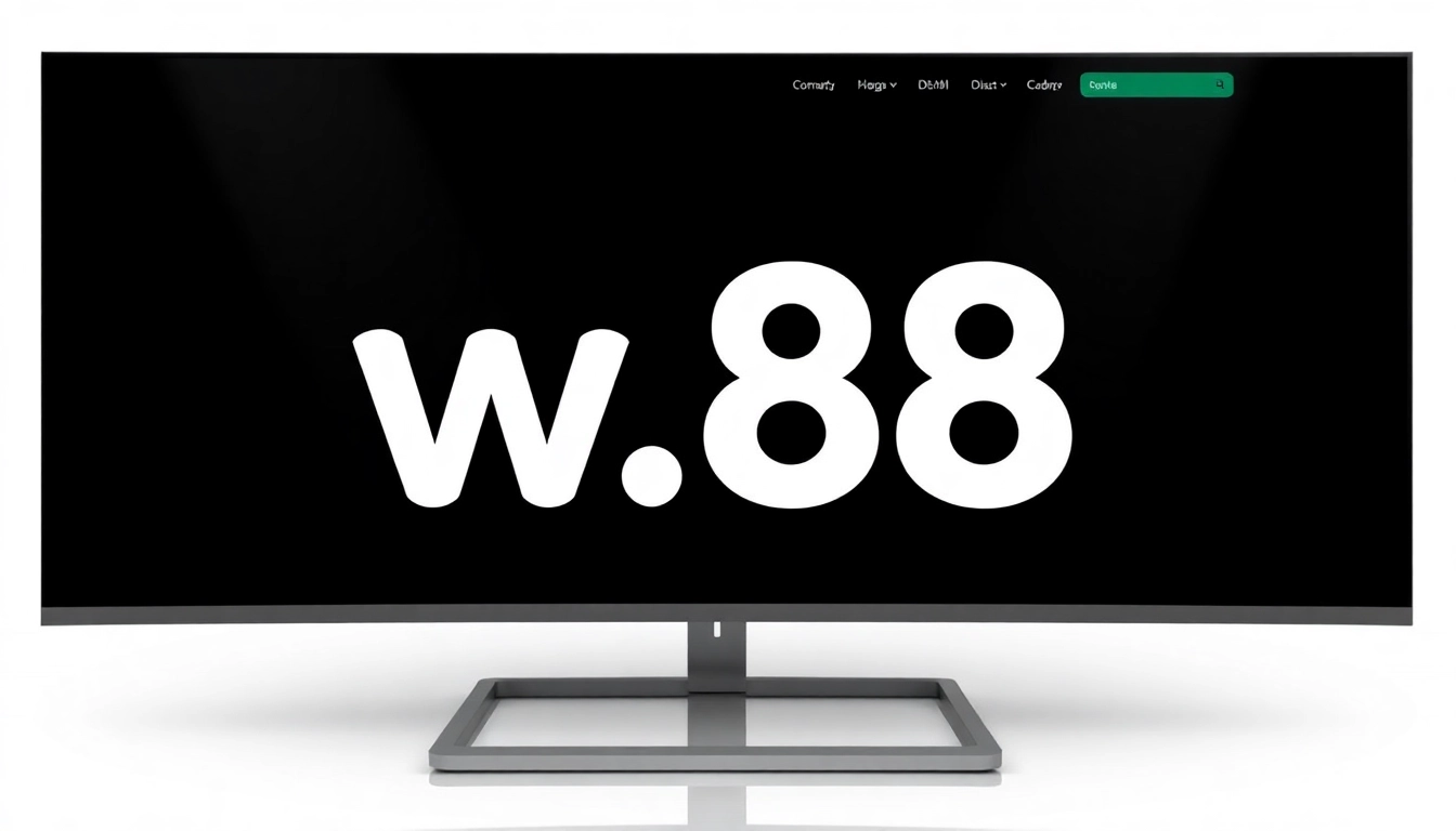 Dynamic visuals of the w88 online betting platform showcasing live sportsbook and casino options.
