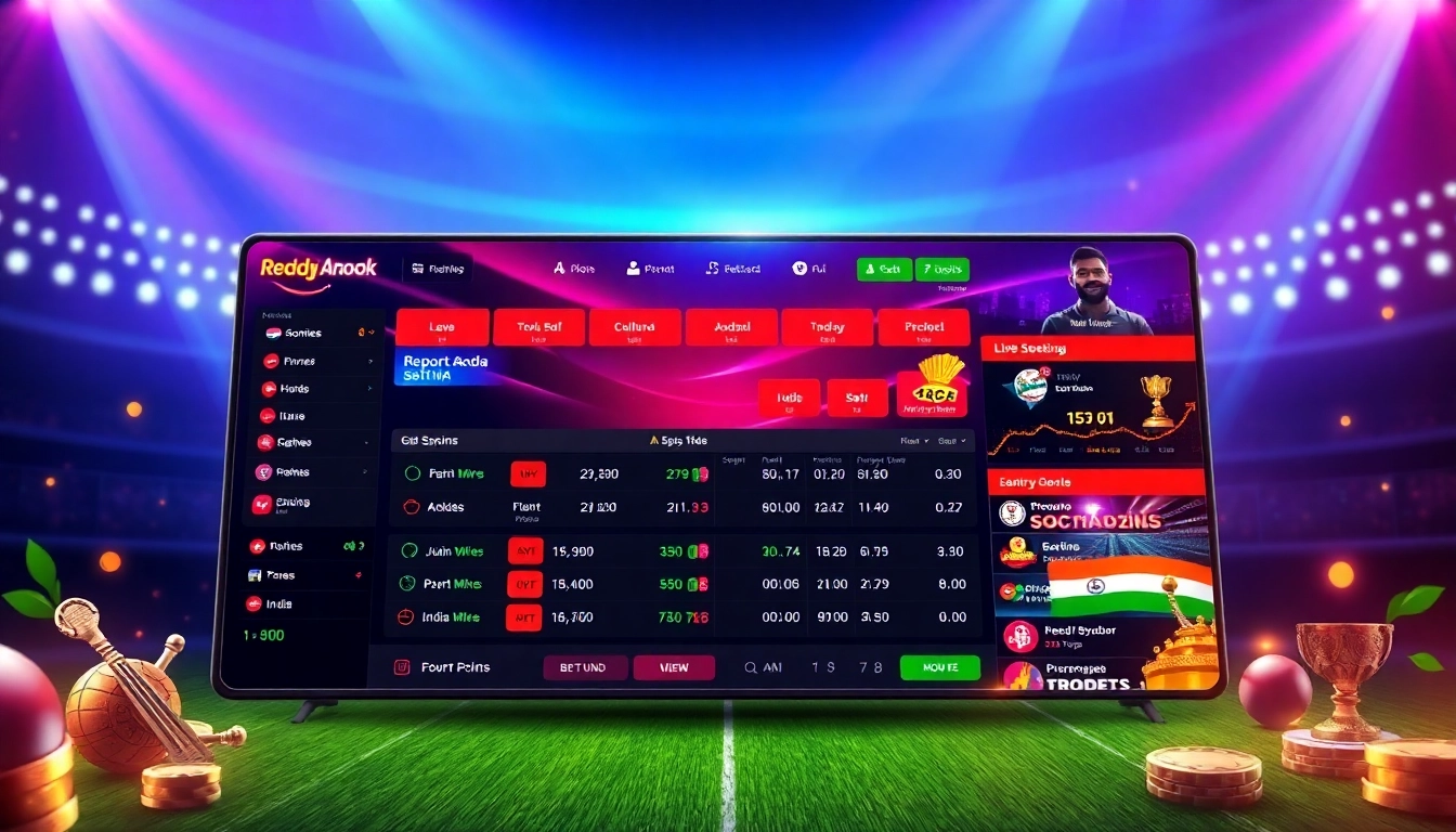 Secure Reddy Anna Book platform with live cricket betting, showcasing sports and casino options in India for quick wagering.