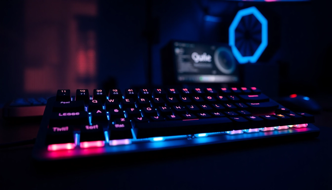 High-performance gaming keyboards with RGB lighting and mechanical switches enhance gameplay precision and style.