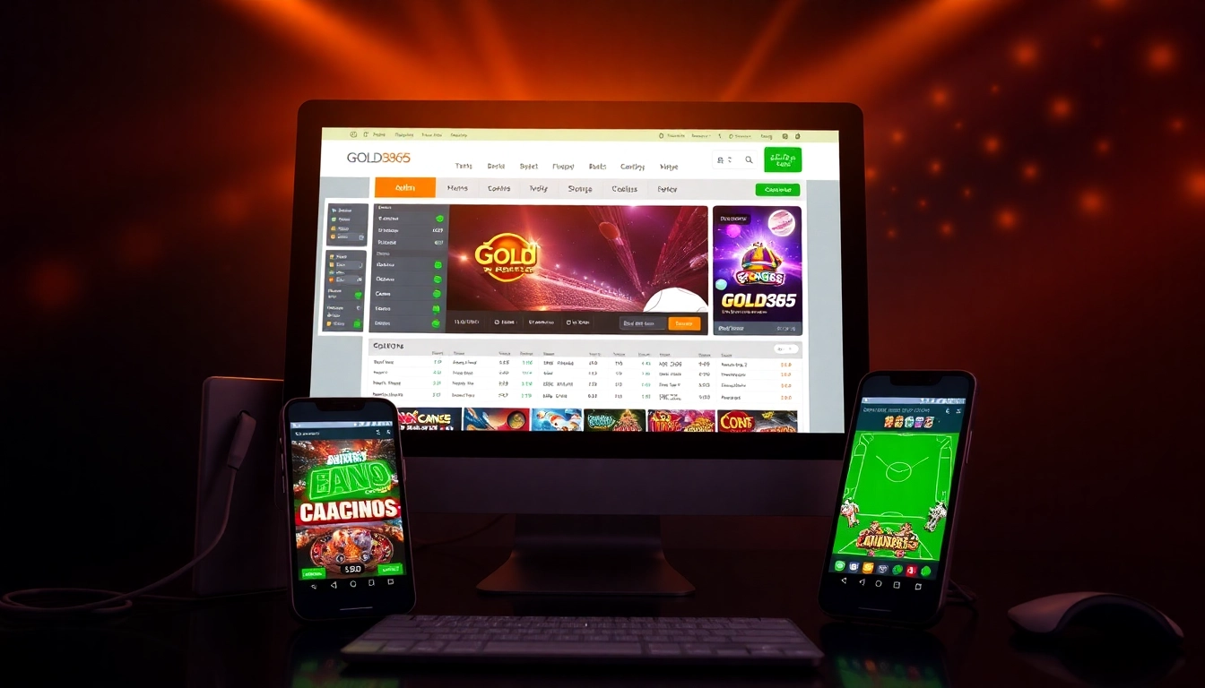 Gold365 online betting platform in action, showcasing sports betting and casino games for secure and seamless gambling experience.