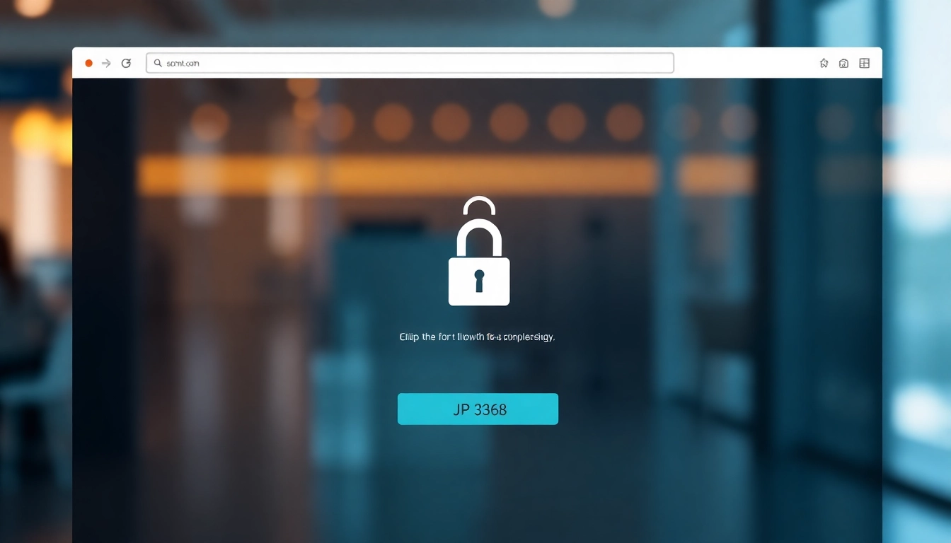 JP368 login page with secure HTTPS connection, highlighted login button, and user credentials input, ensuring safety and quick access.