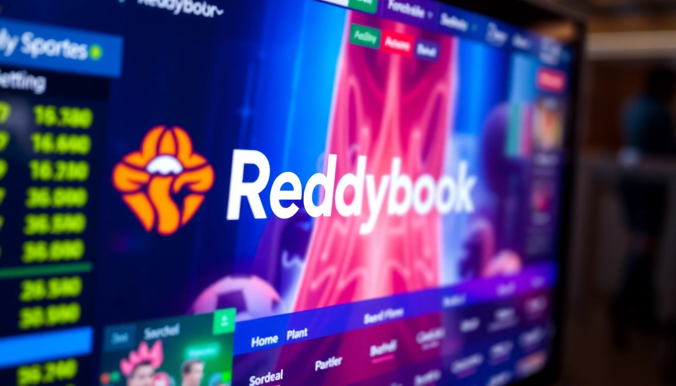 Reddybook online sports betting platform showcasing live interfaces and betting options, engaging and user-friendly design.