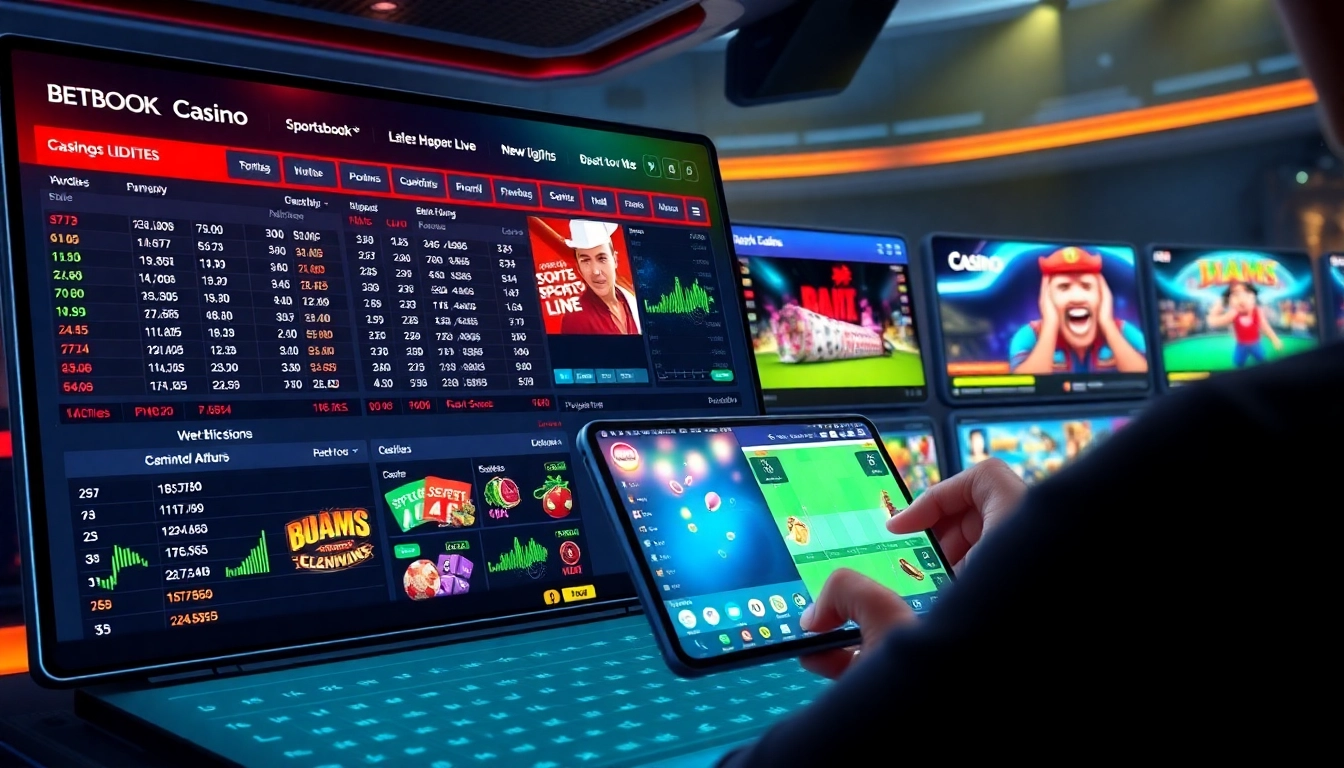 Skyexchange online betting platform with live sports and casino games, mobile app screens, engaging interface for secure play.