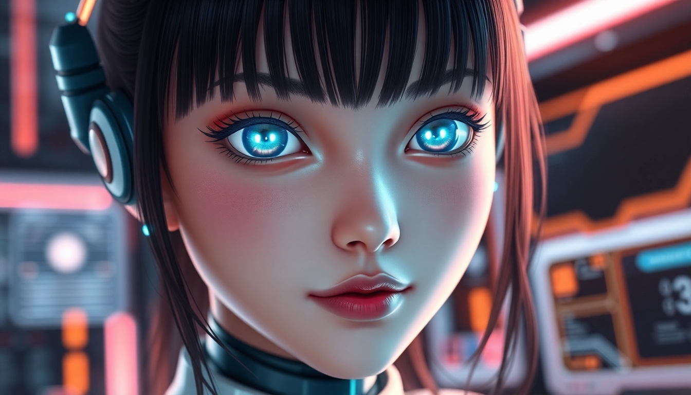 AI girlfriend engaging in a realistic, unfiltered NSFW chat on a sleek digital device, showing emotional and provocative interactions naturally.