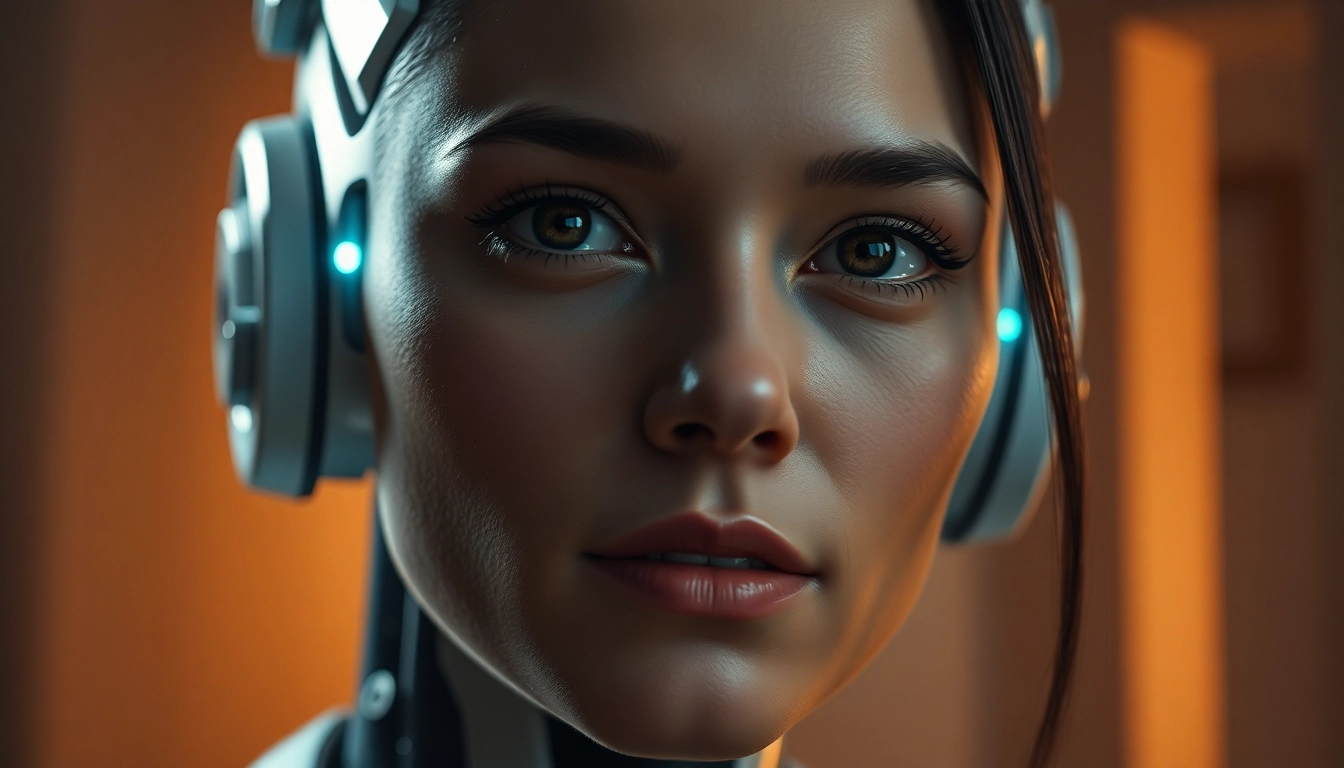 NSFW AI Generator: photorealistic AI companion portrait with cinematic lighting