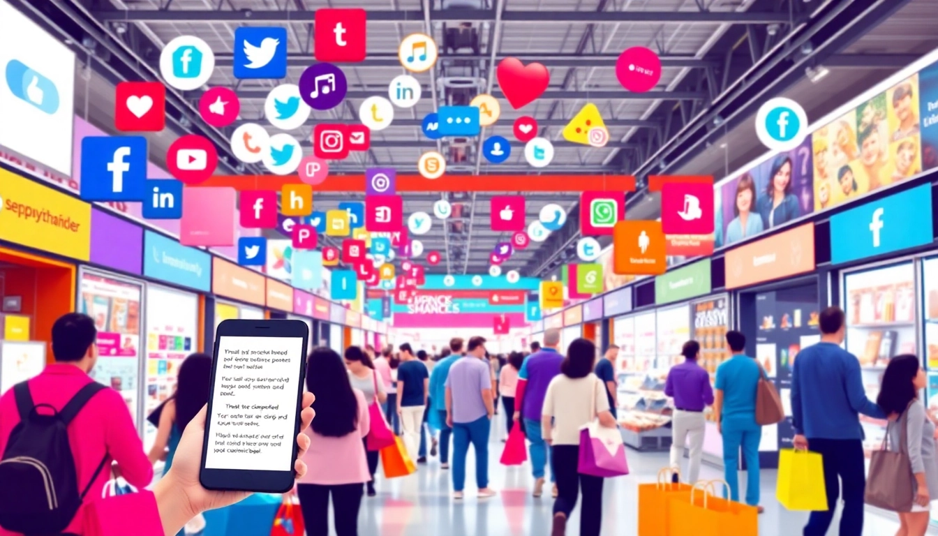 Professional team analyzing social commerce insights and digital shopping trends on modern devices