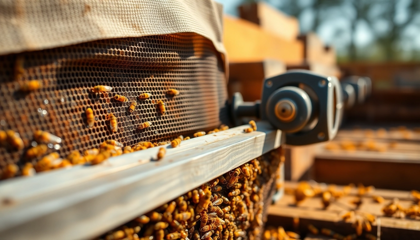 Professional team handling material y maquinaria para apicultura with advanced tools for honey