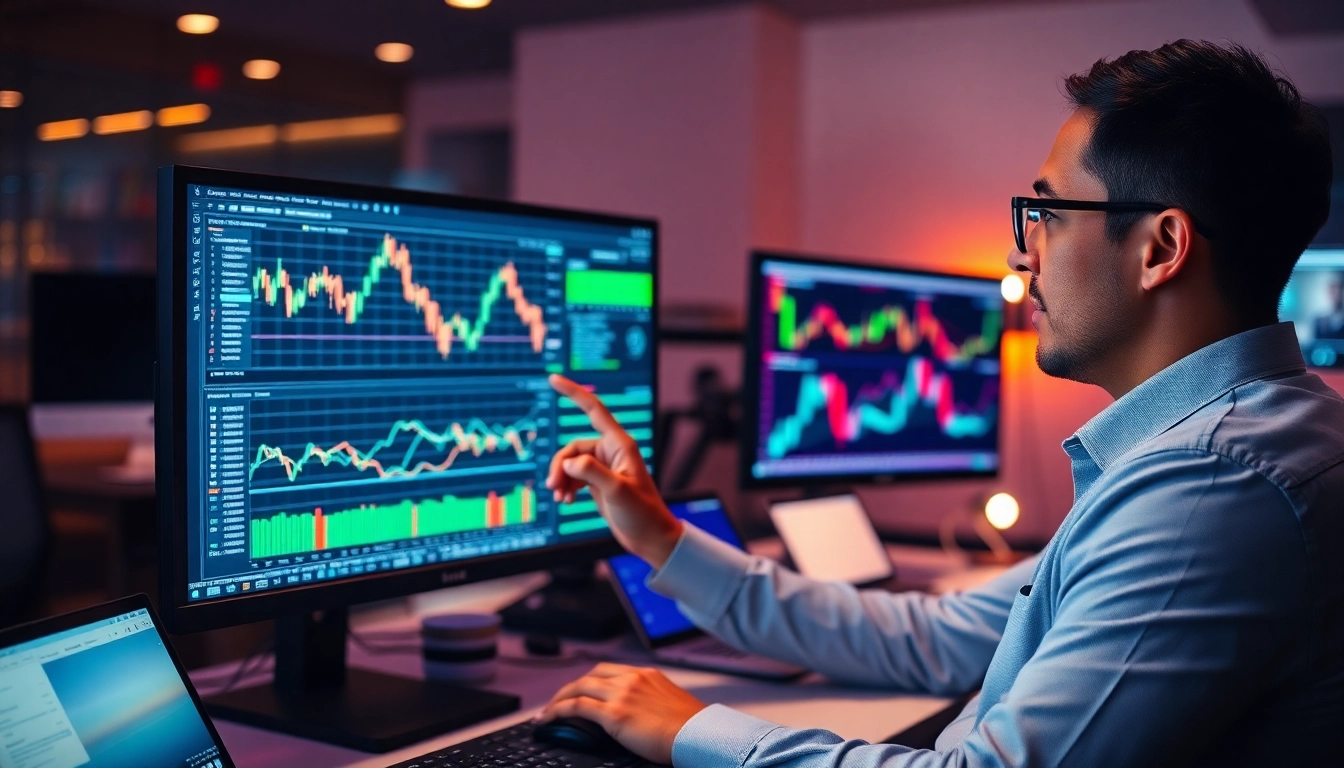 Trading view dashboard showing advanced market charts and real-time data analysis for traders